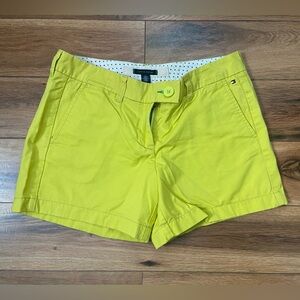 Tommy Hilfiger Women's Yellow Shorts